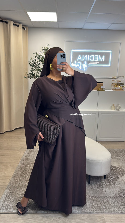 Robe Wafaa [ marron ]