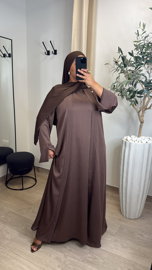 Ensemble kimono Premium [ marron ]