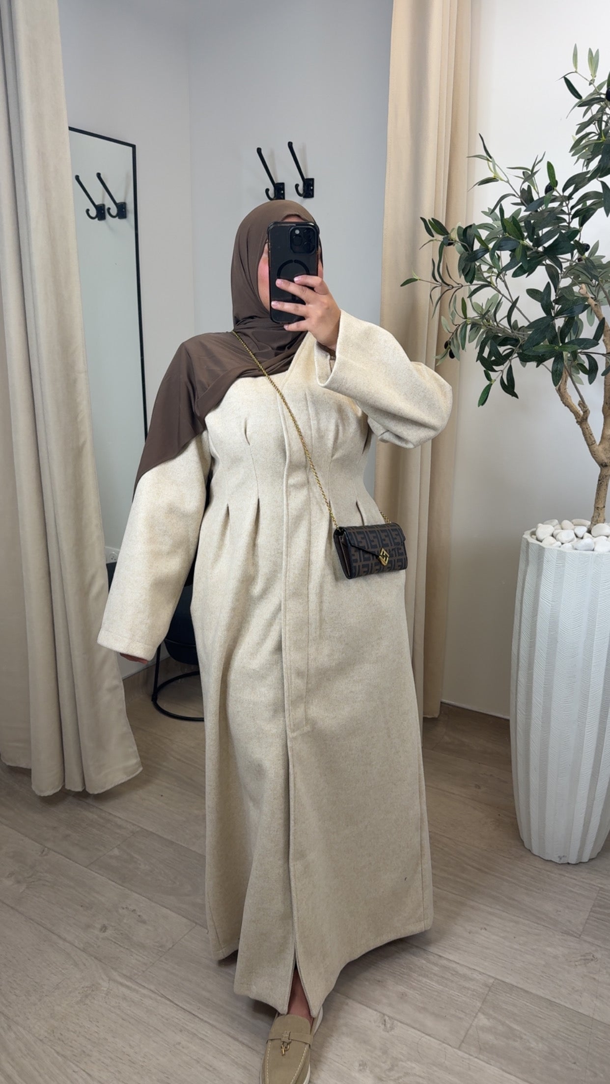 Manteau cintré [ crème ]