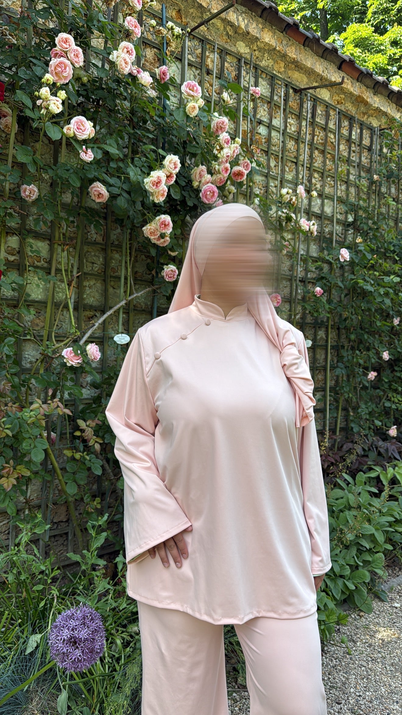 Burkini Premium 3 pièces à bouton [ barbe à barbe papa ]