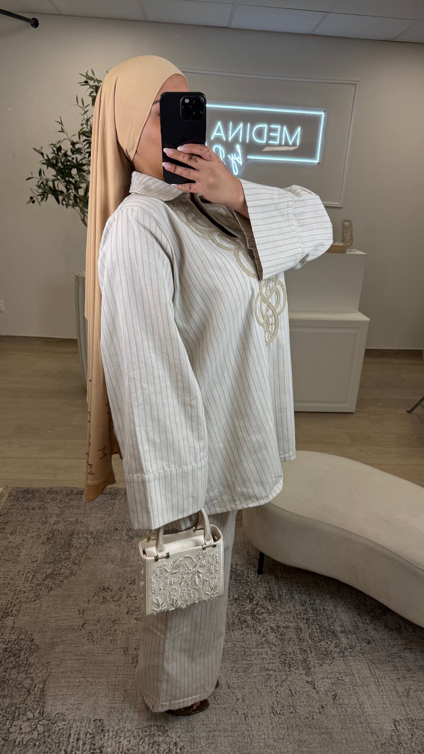 Ensemble Premium en lin [ beige ]
