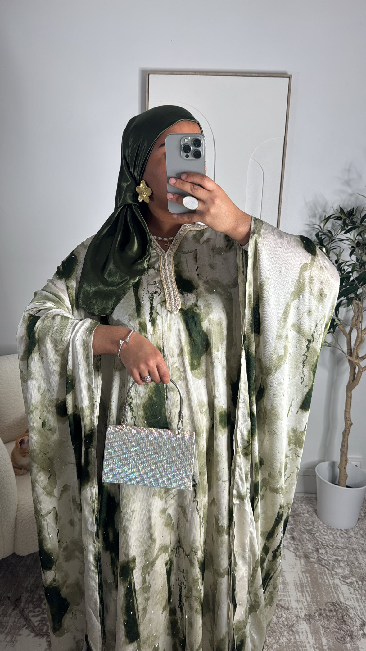 Abaya Gandora Latifa [ kaki]