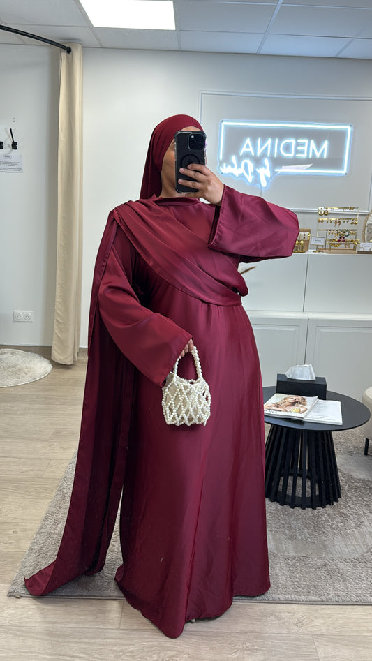 Robe Leya [ bordeau ]