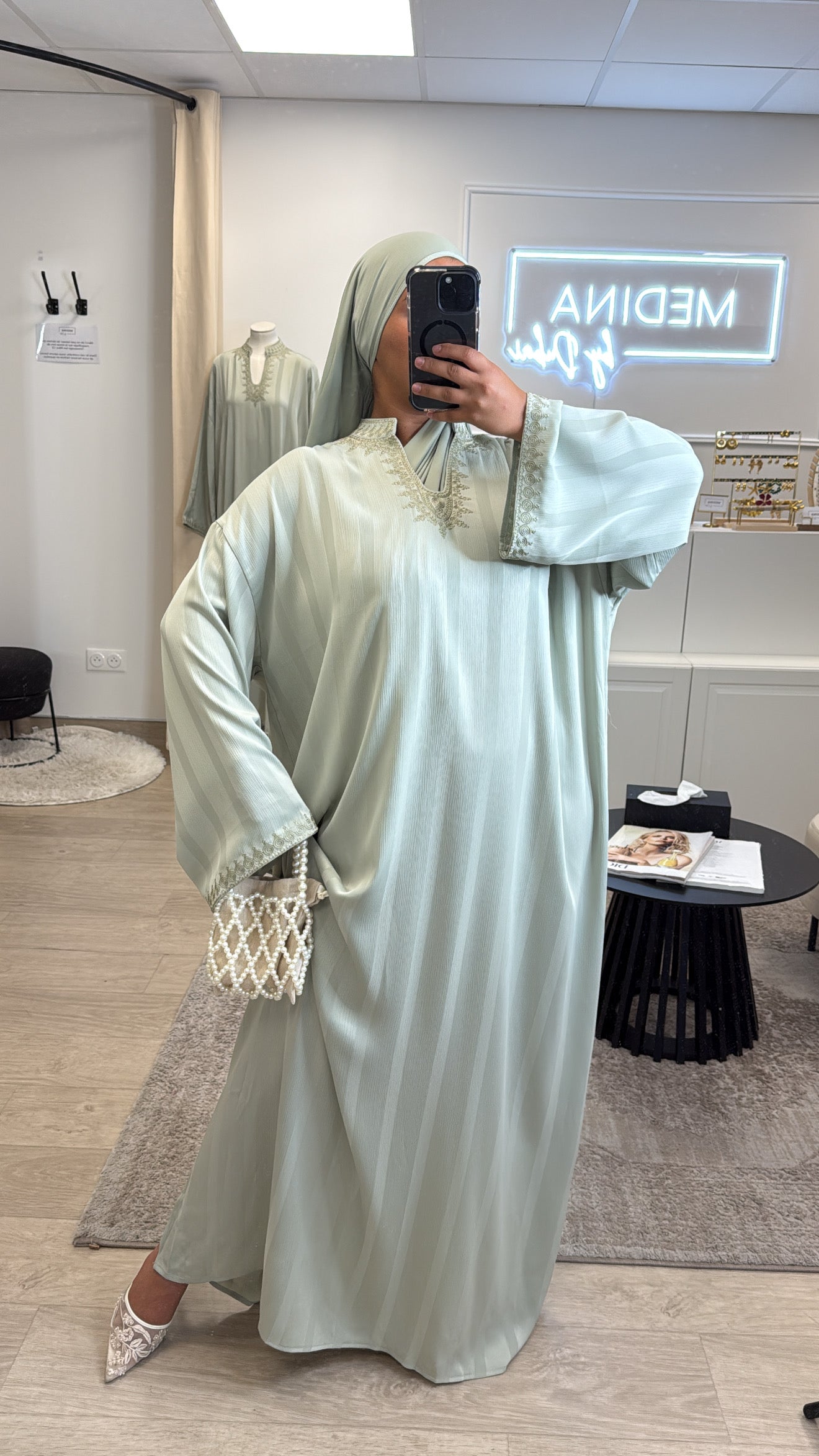 Abaya Casa  [ vert d’eau ]