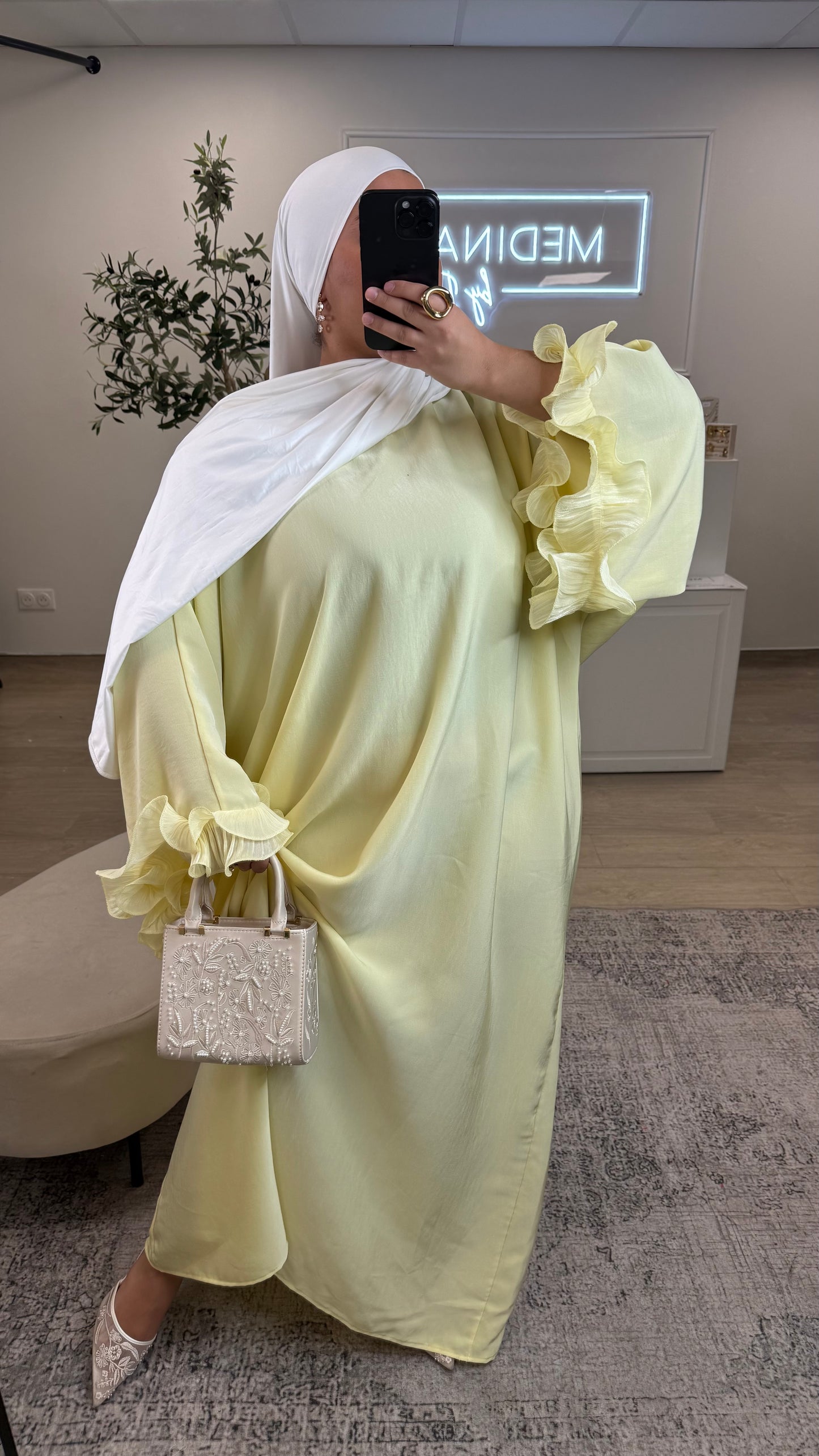 ABAYA SYRA [ jaune ]