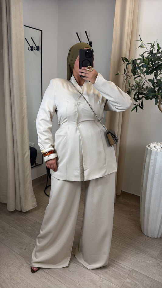 Ensemble Blazer Sahra [ crème ]