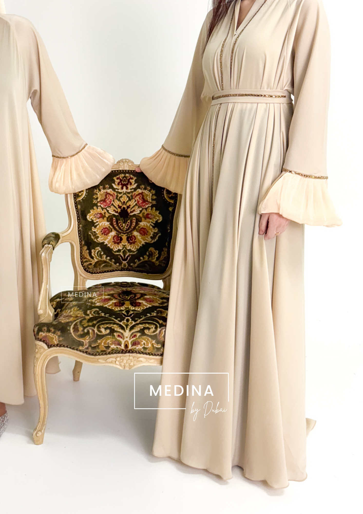 Abaya Majda [ crème ]