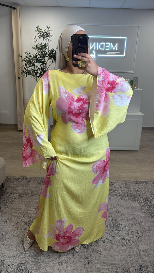 ROBE EVA CINTRÉ [ rose ]