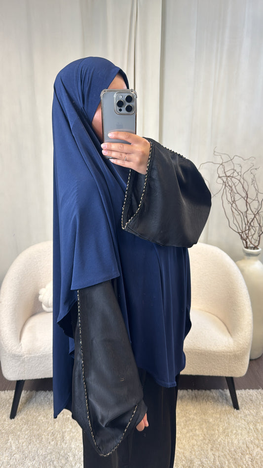 Khimar jersey Premium maxi [ bleu ]