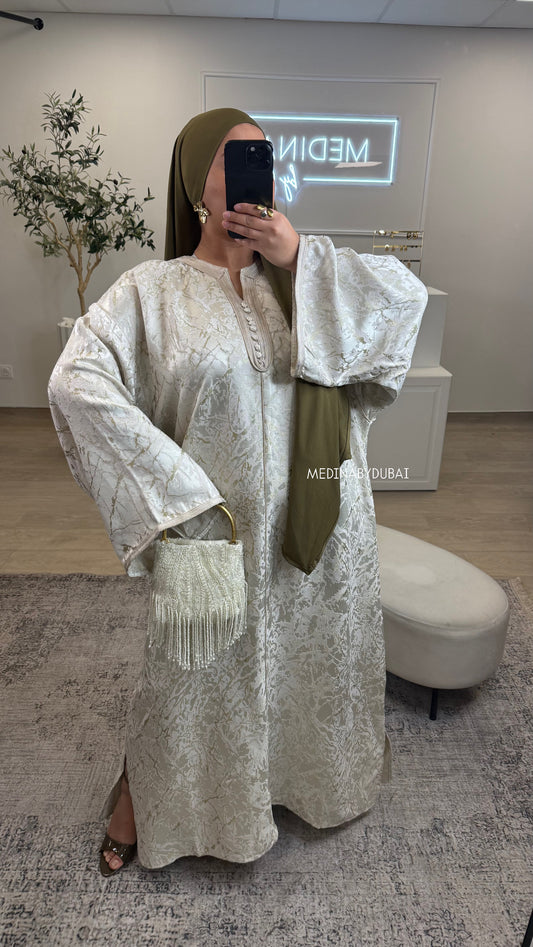 ROBE CAFTAN NAYILA PREMIUM [ écru ]