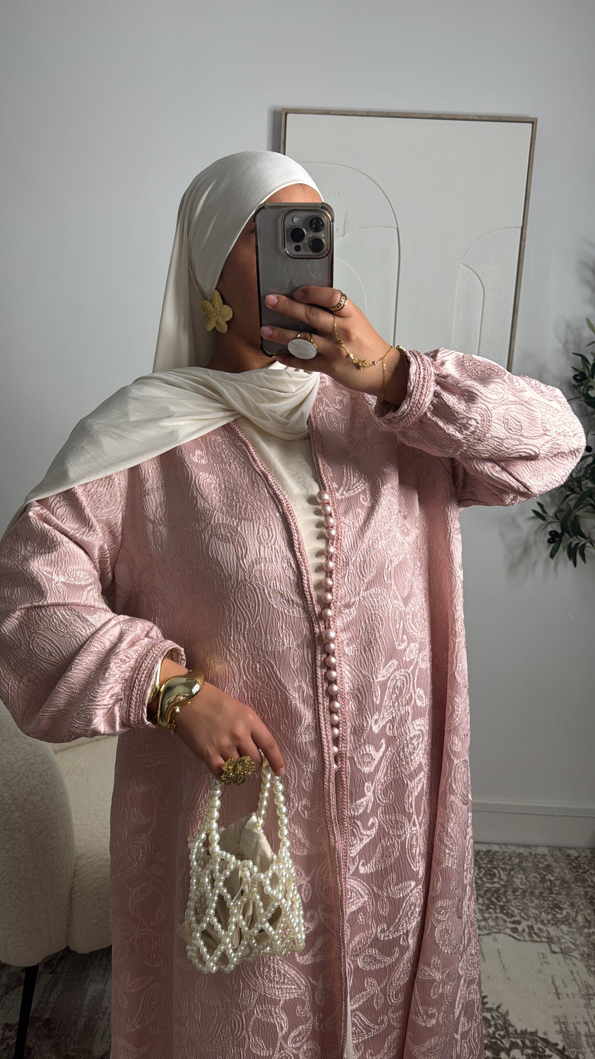 Kimono Brocart luxe [ rose ]