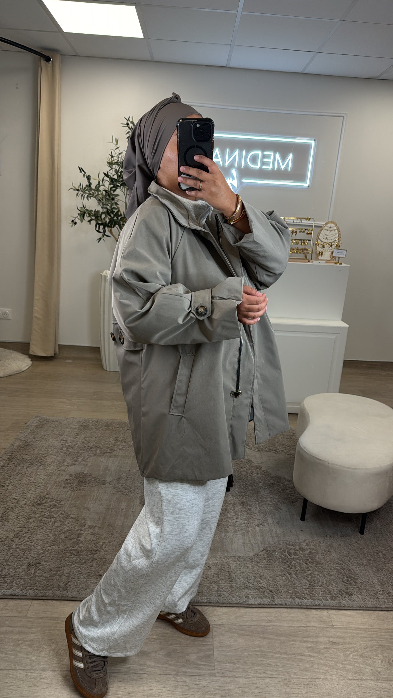 Trench Premium court [ Tilleul]
