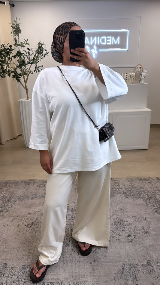 T-SHIRT MANCHE LONGUE RESPIRANT [ blanc ]