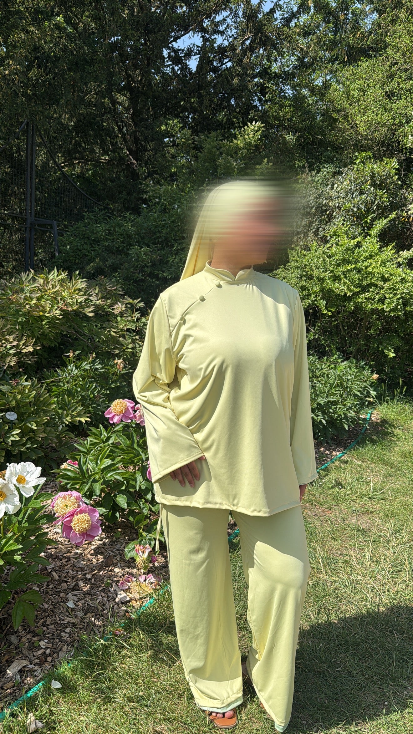 Burkini Premium 3 pièces à bouton [ jaune ]