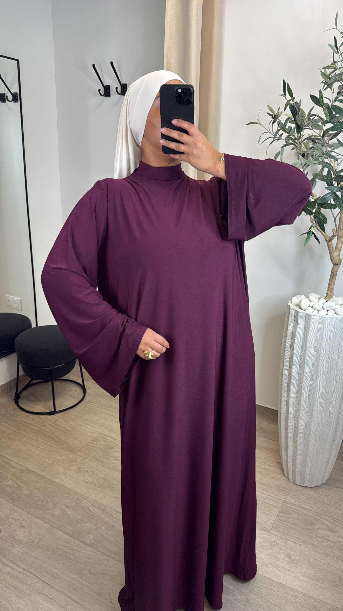 Abaya Jersey Premium [ Prune ]