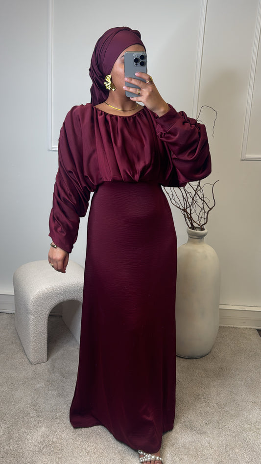 Robe Malika [ bordeau ]