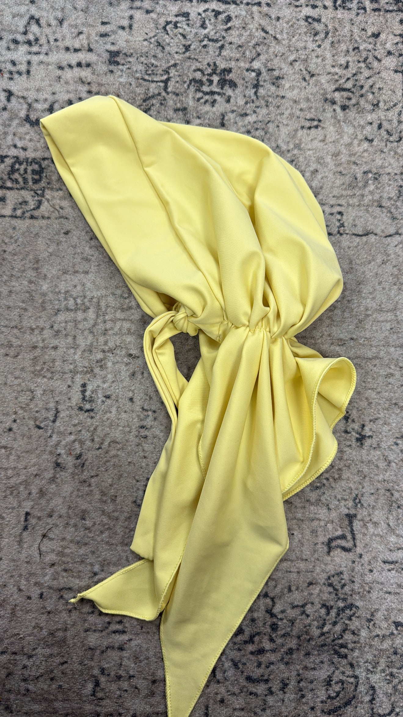 Bonnet de bain avec élastique [ jaune ]