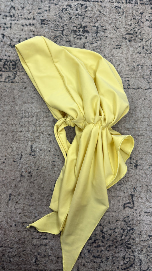 Bonnet de bain avec élastique [ jaune ]