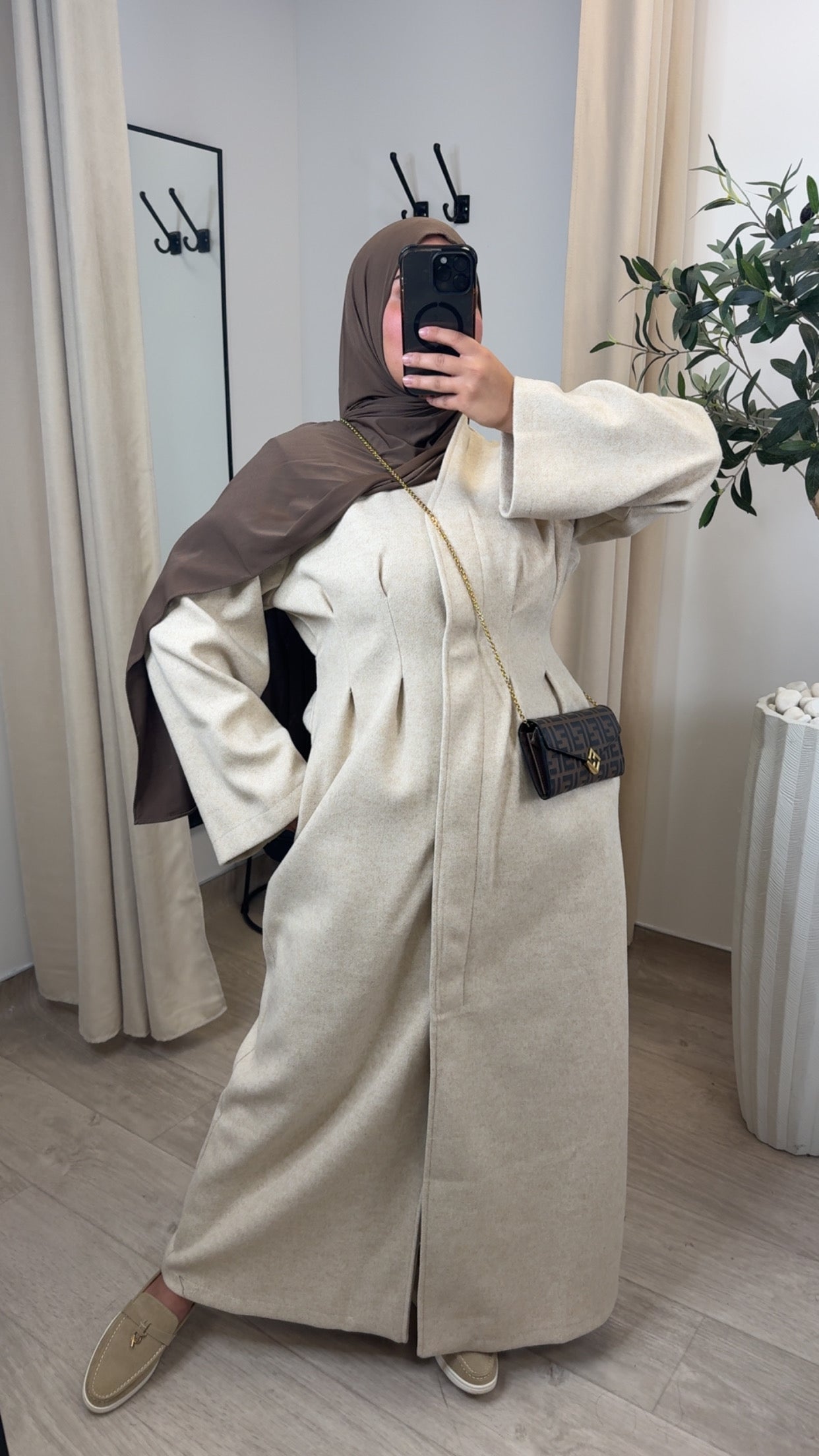 Manteau cintré [ crème ]