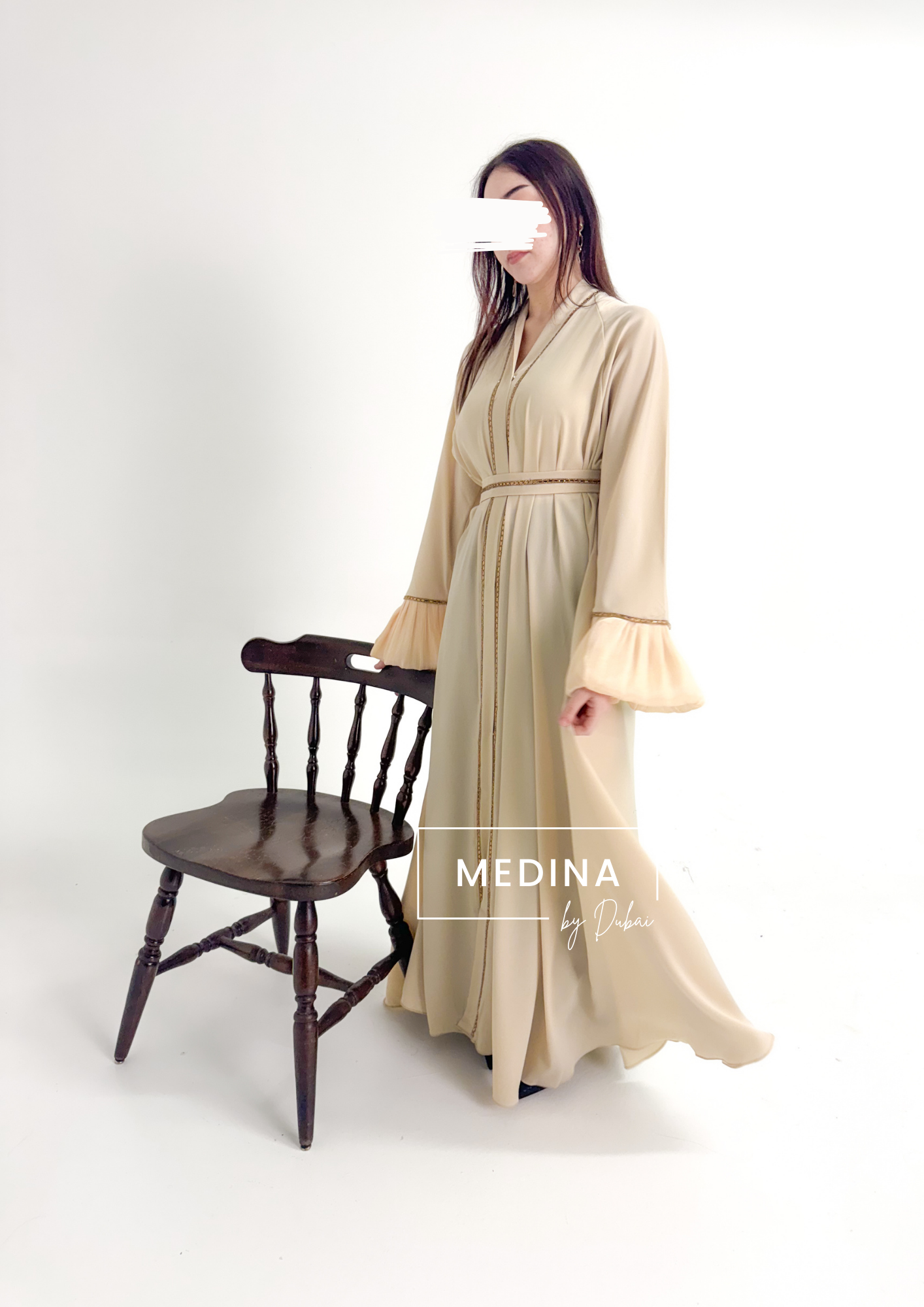 Abaya Majda [ crème ]