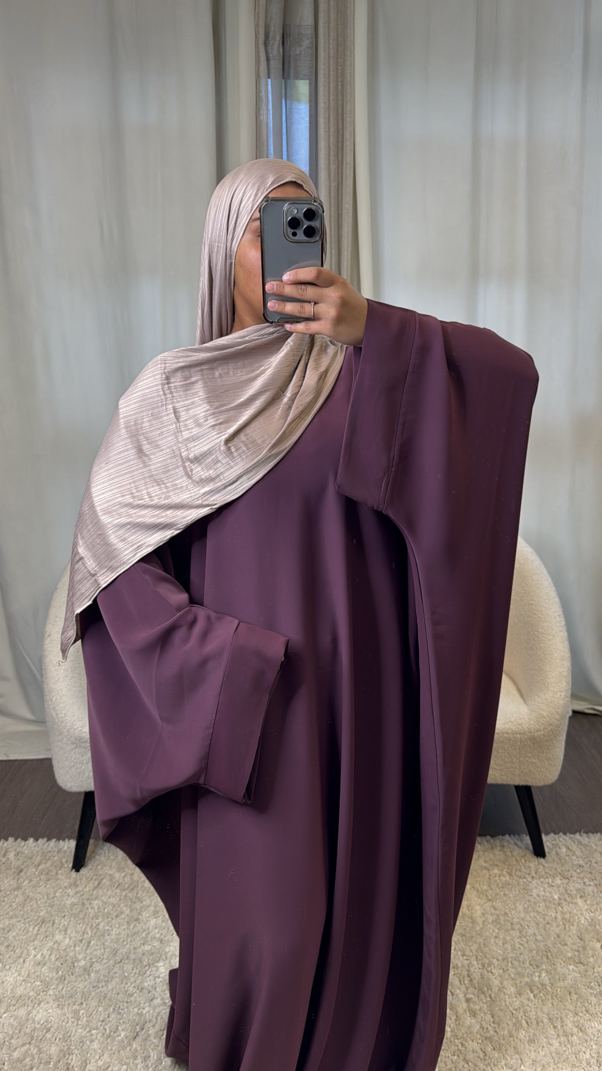 Abaya Farasha [ violet ]