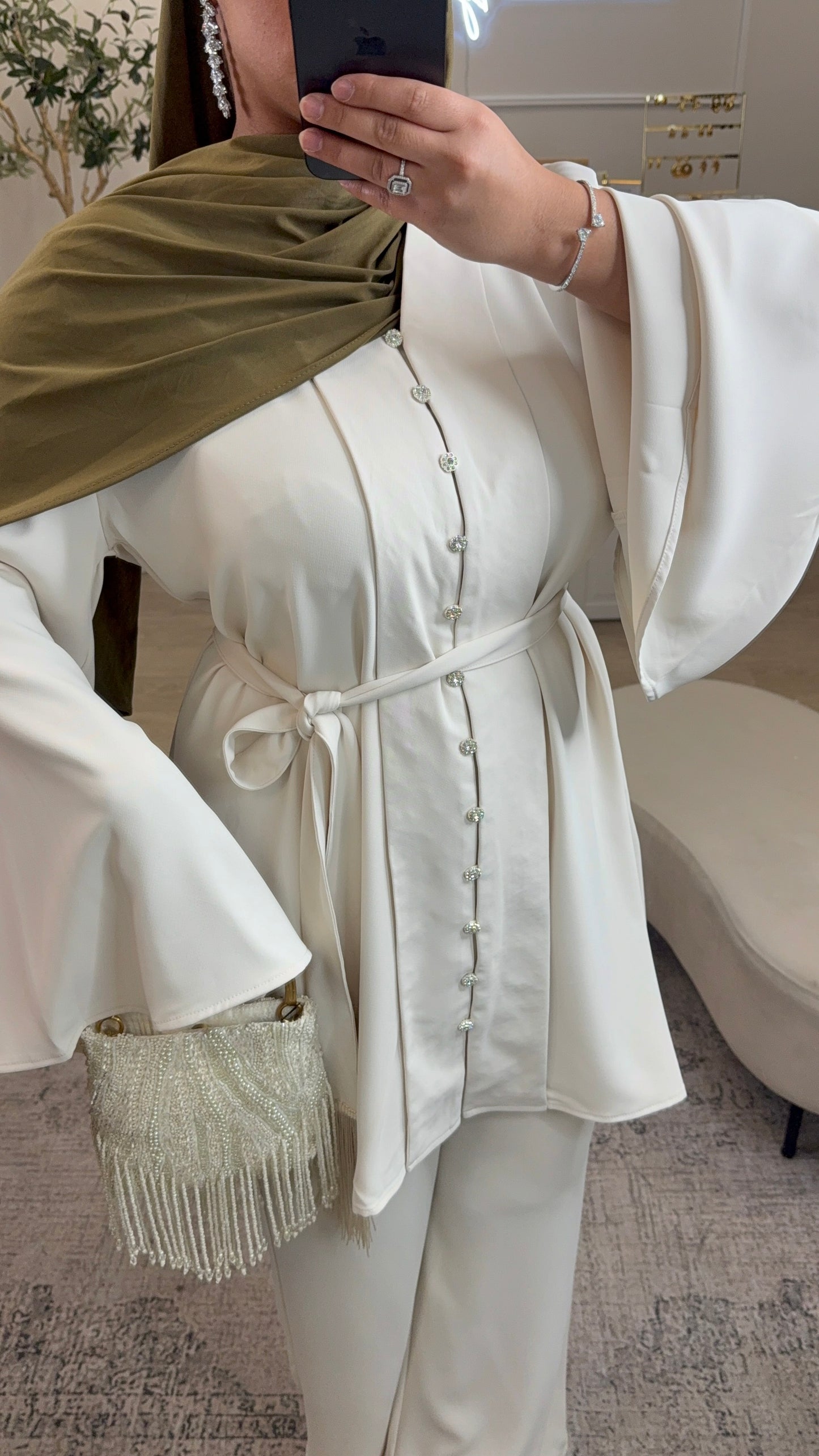 ENSEMBLE SIA DIAMANT [ crème ]