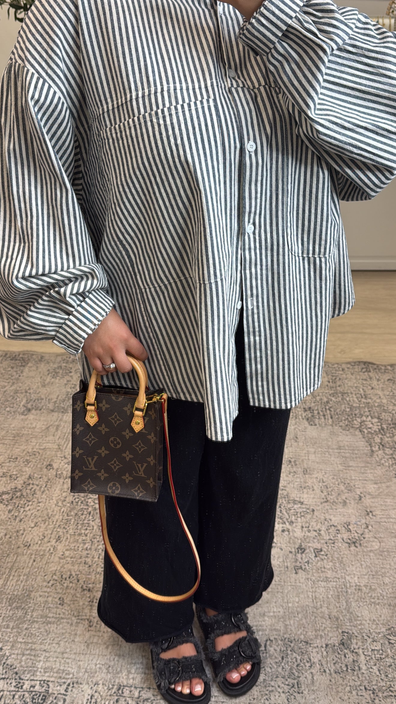 Chemise rayée [ bleu ]