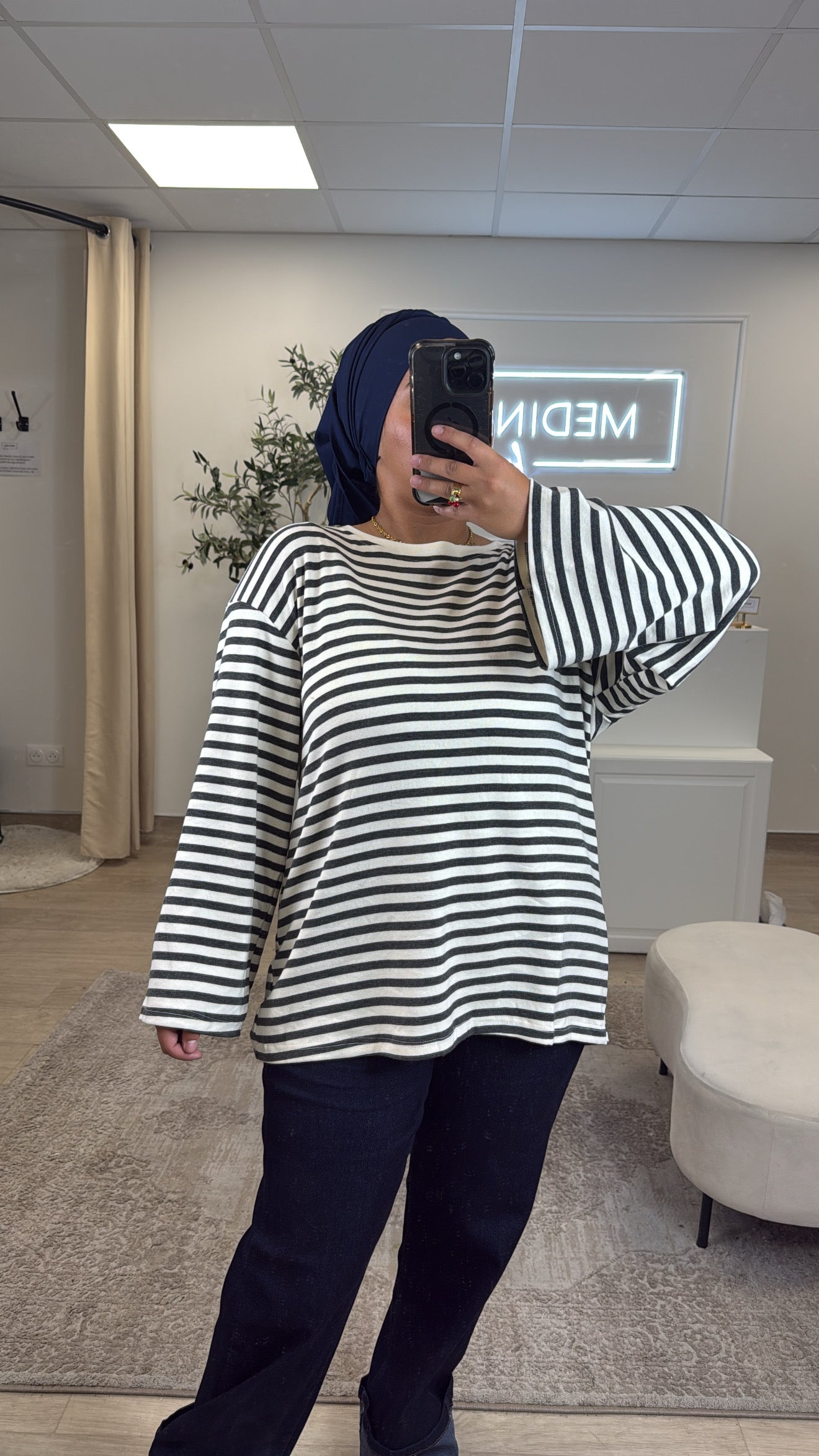 T-shirt Marinière [ gris ]