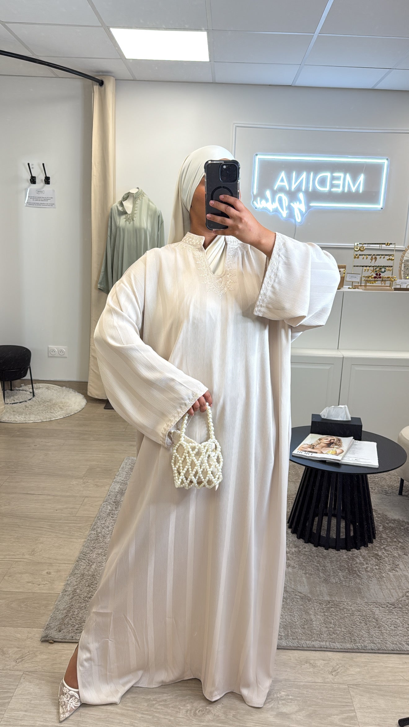 Abaya Casa  [ crème ]