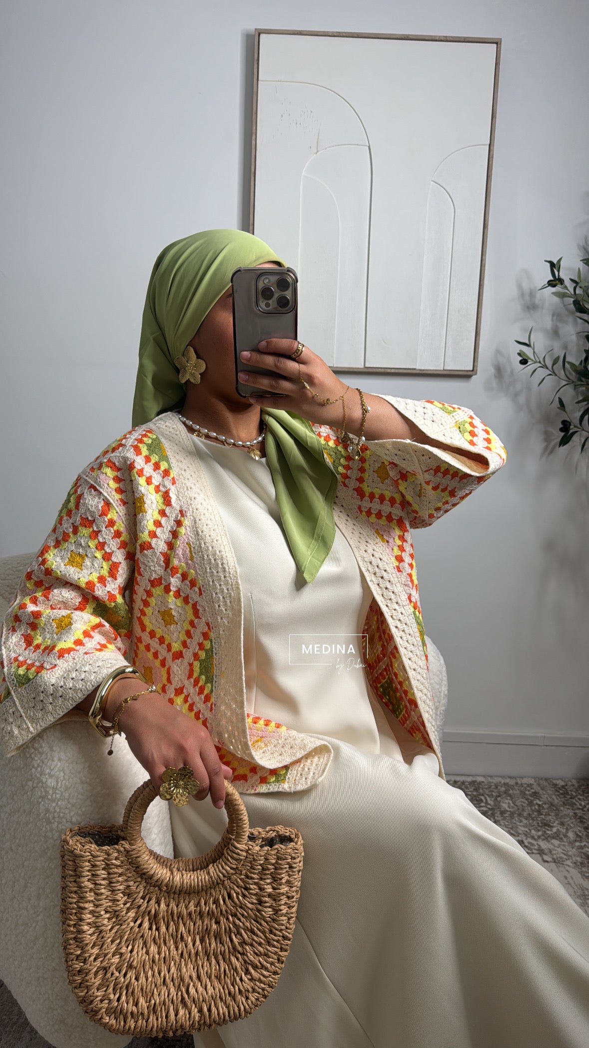 Gilet crochet Dounia [ orange ]
