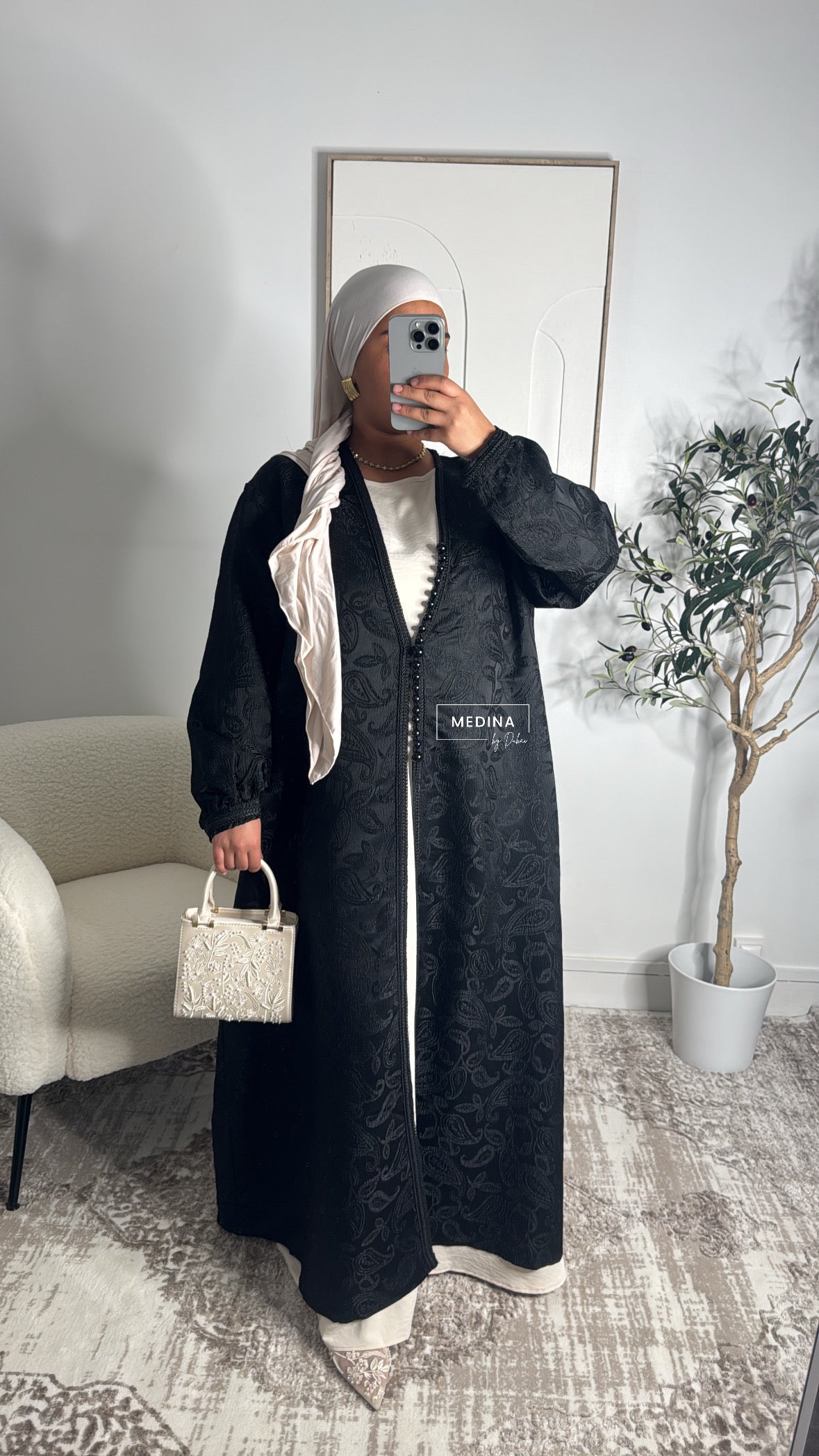 Kimono Brocart Luxe [ Noir ]
