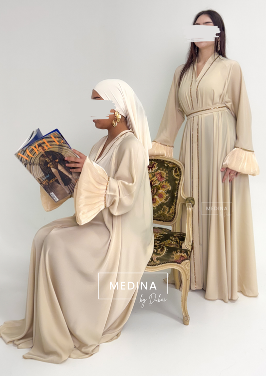 Abaya Majda [ crème ]