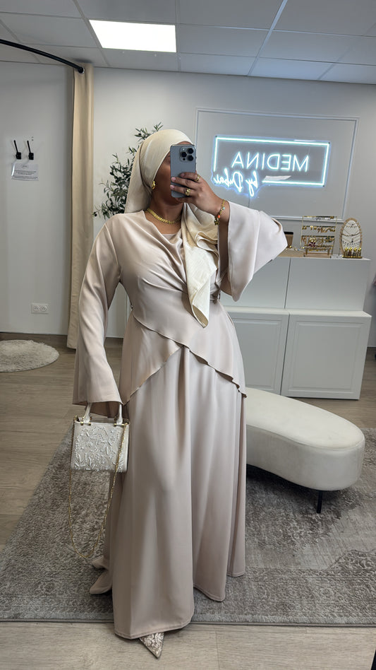 Robe Wafa [ crème ]