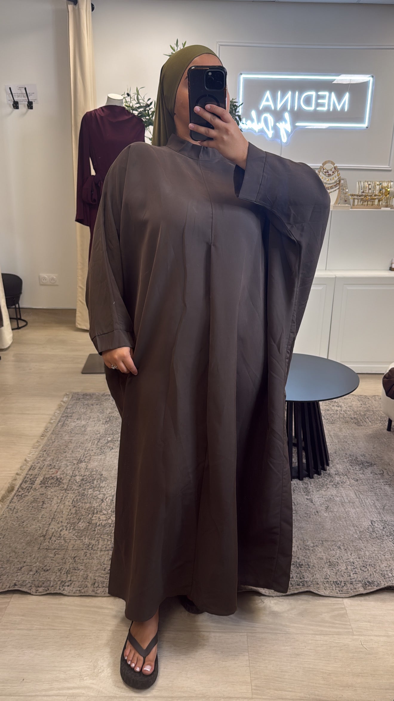 Abaya FARASHA marron