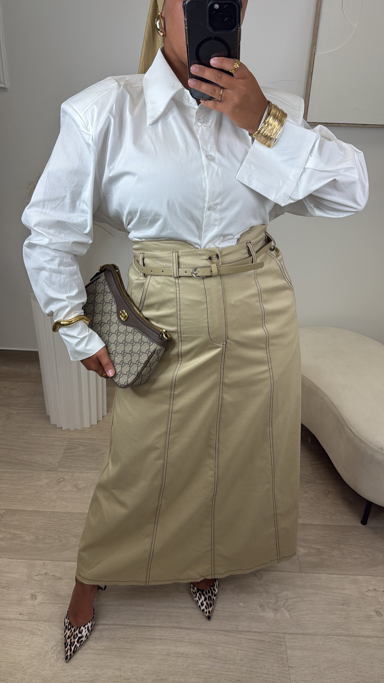Jupe Trench [ camel ]