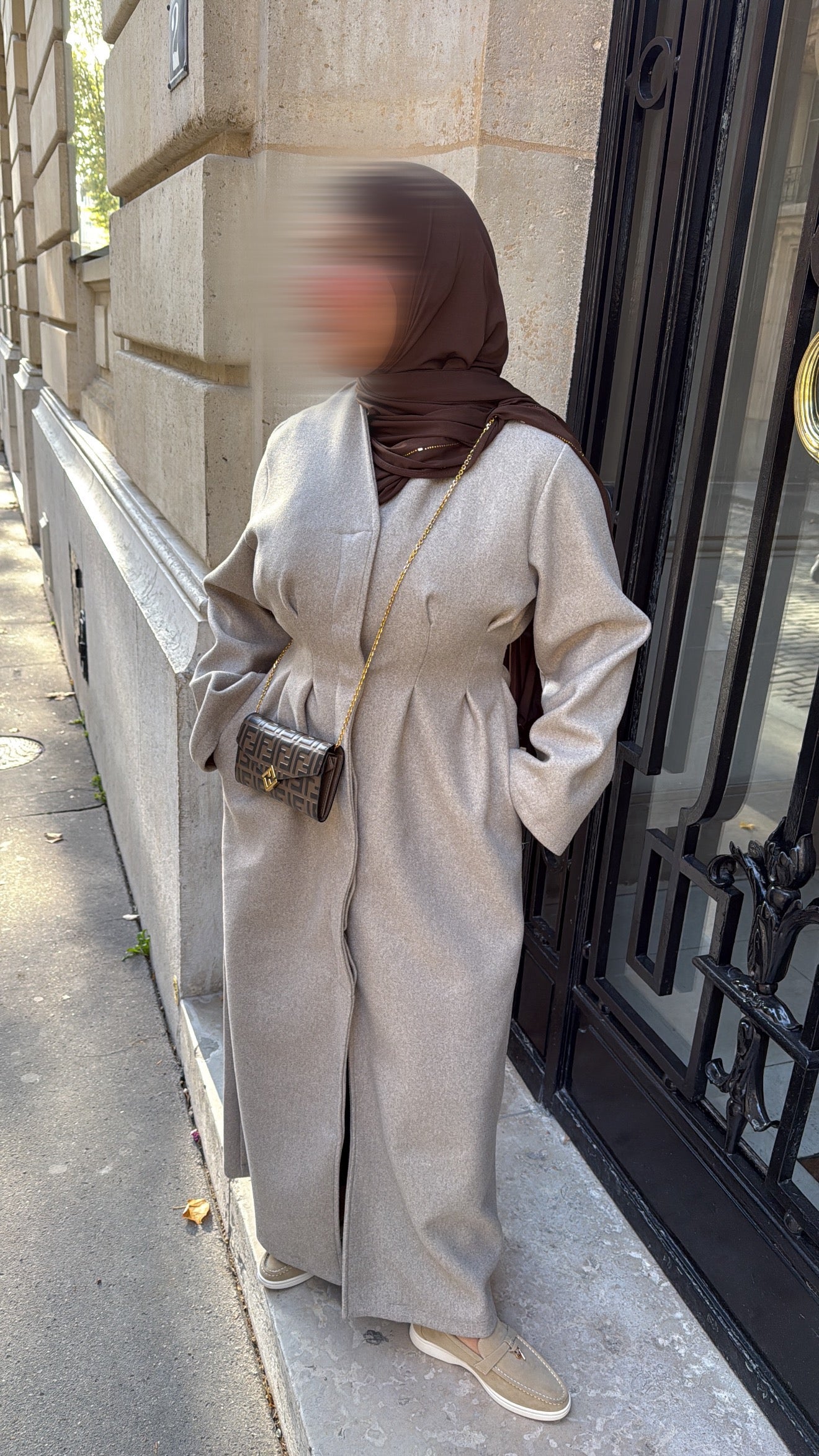 Manteau cintré [ taupe ]
