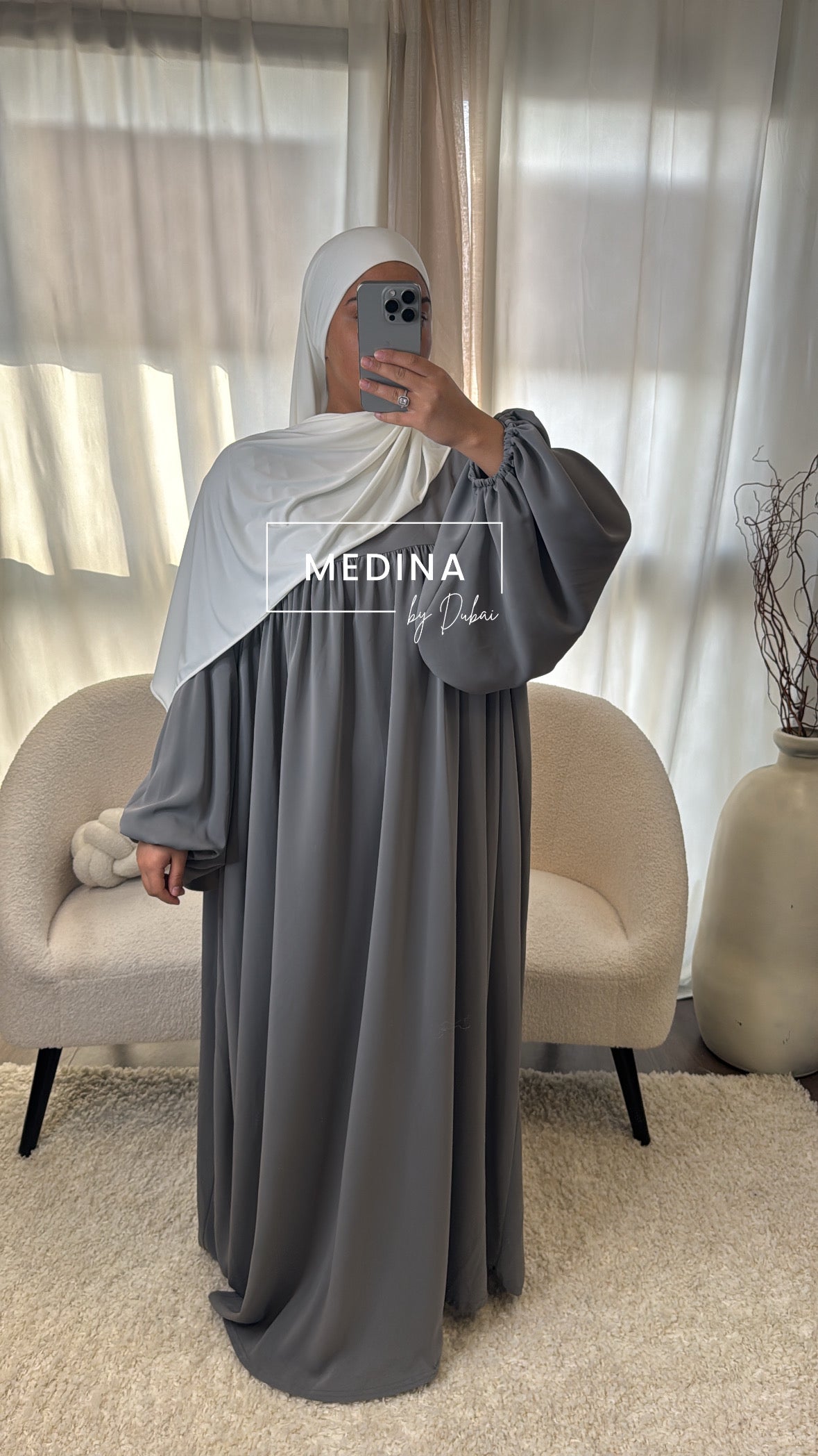 Abaya Zayna [ gris ]