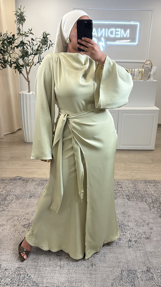 ROBE PREMIUM AVEC JUPE YASMINE [ VERT ]