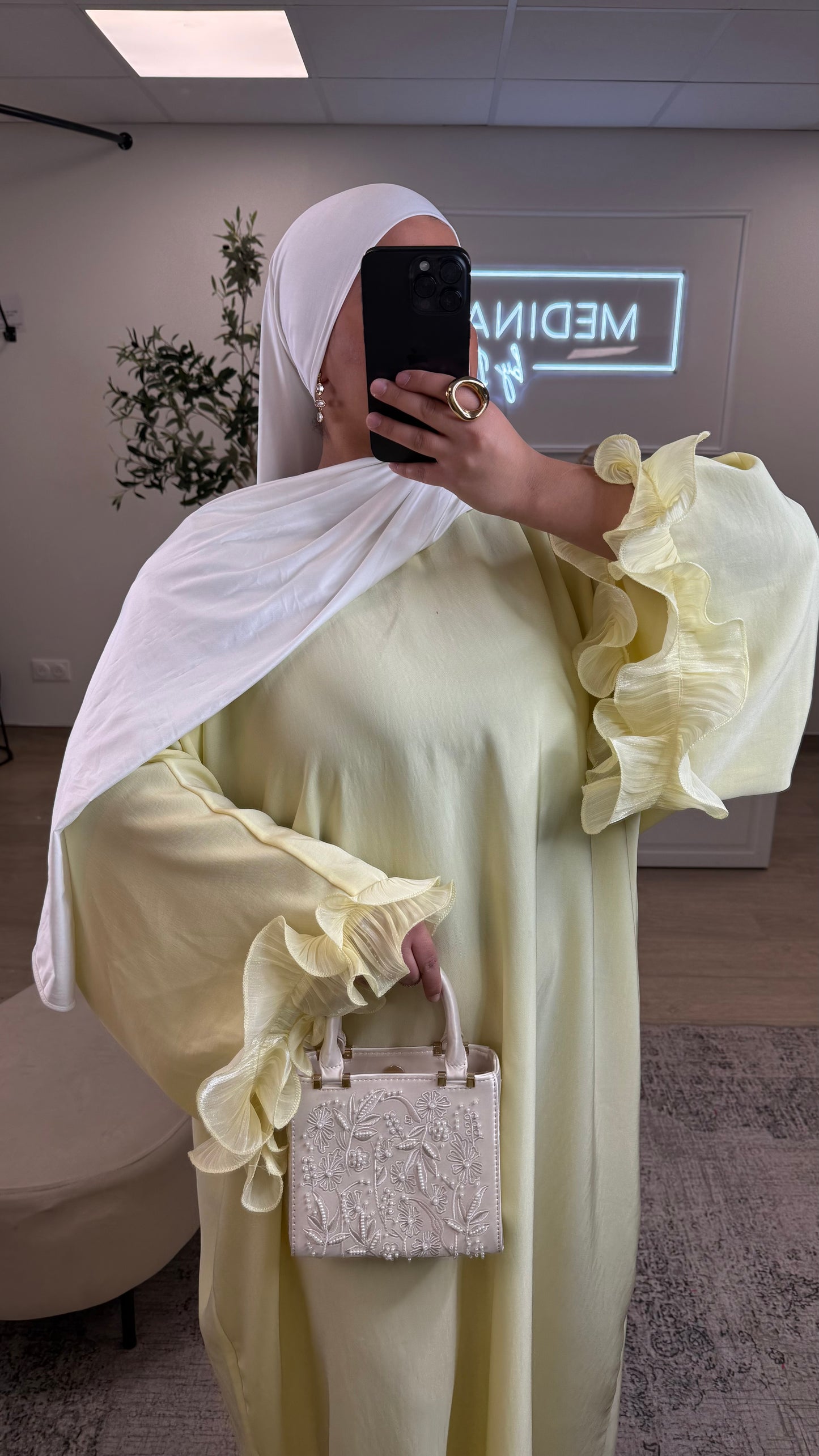 ABAYA SYRA [ jaune ]