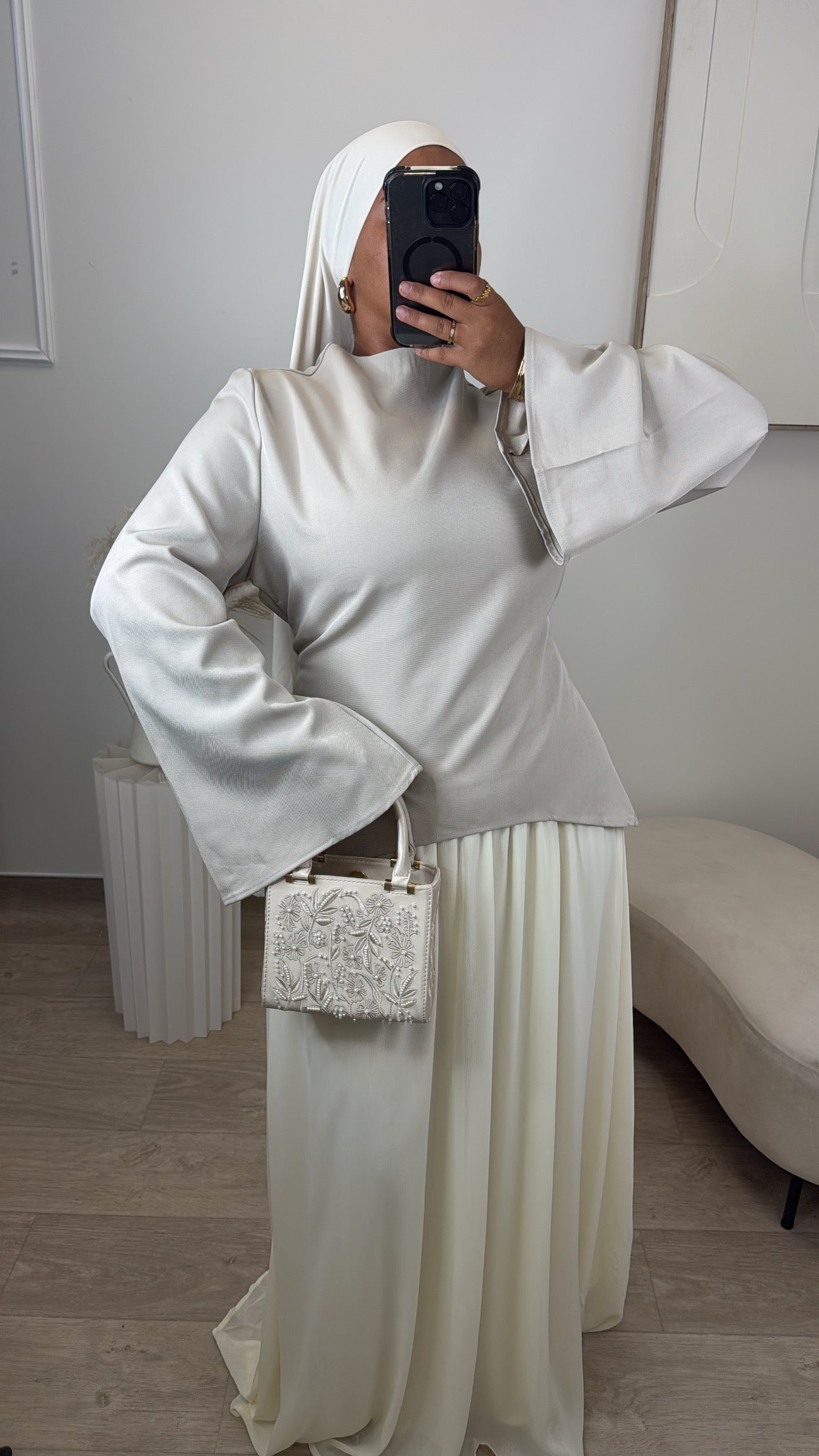 Ensemble Jupe Romaissa [ crème ]