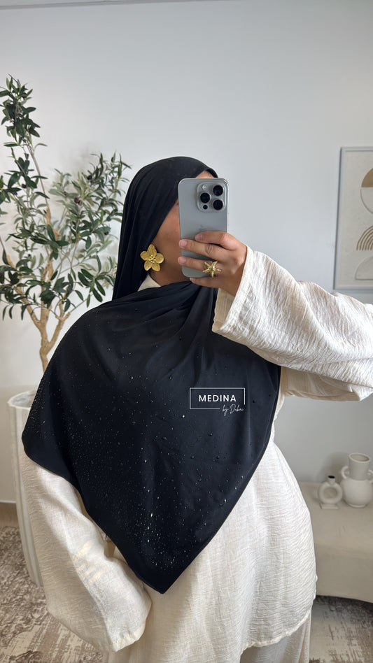 Jersey Premium a strass [ Noir]