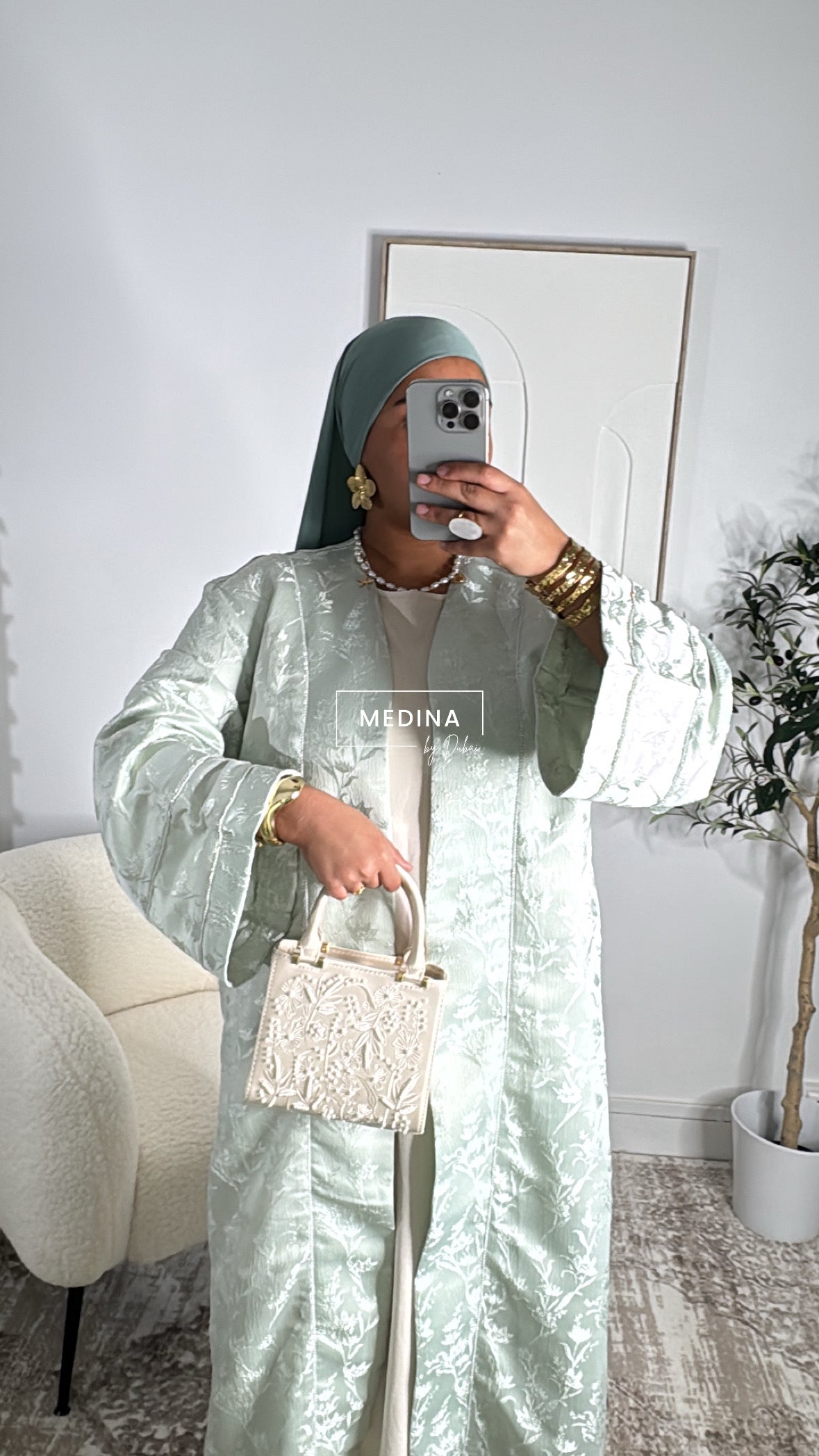 Kimono Brocart luxe [ vert ]