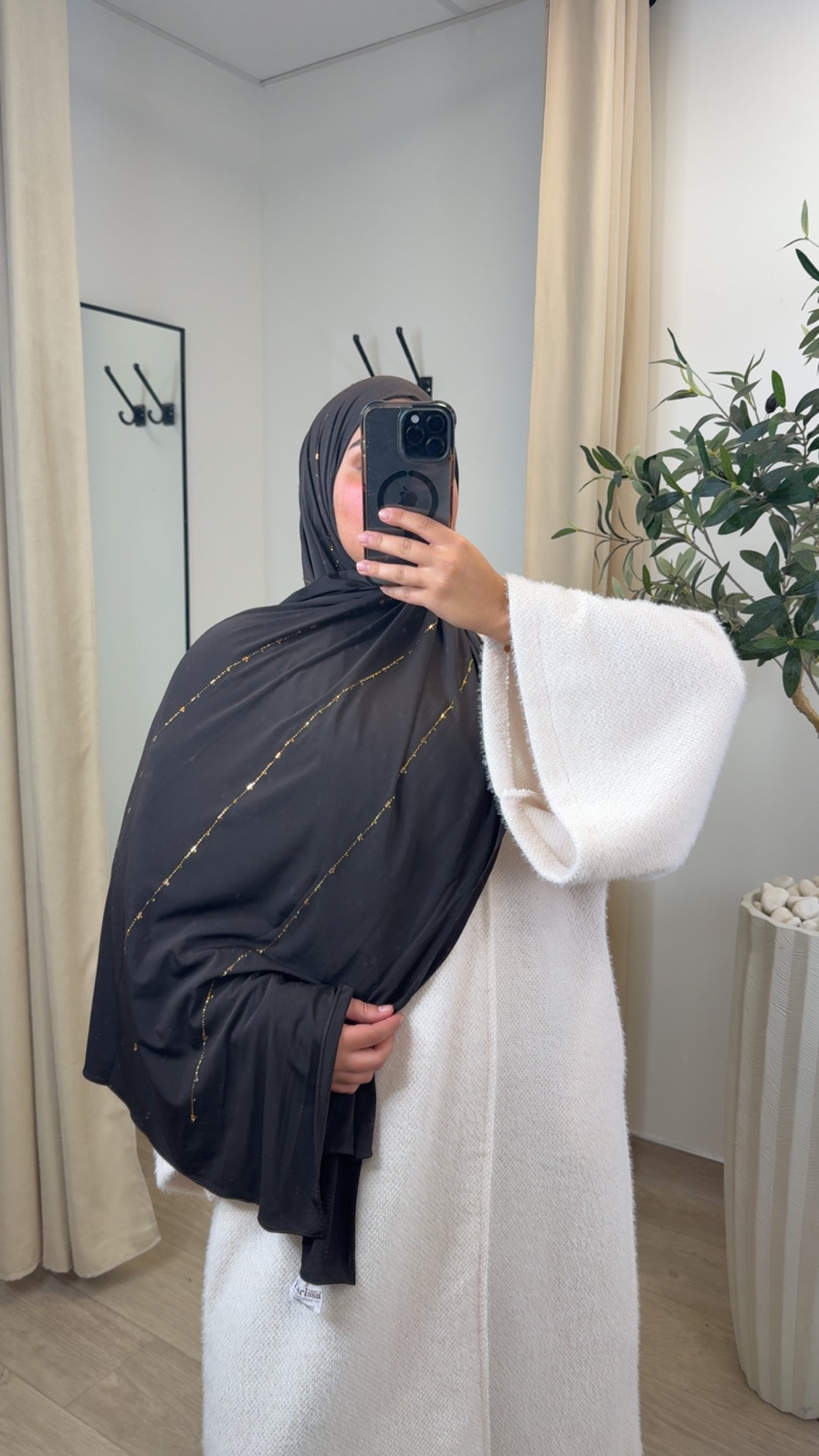 Jersey Premium luxe à strass [ choco ]