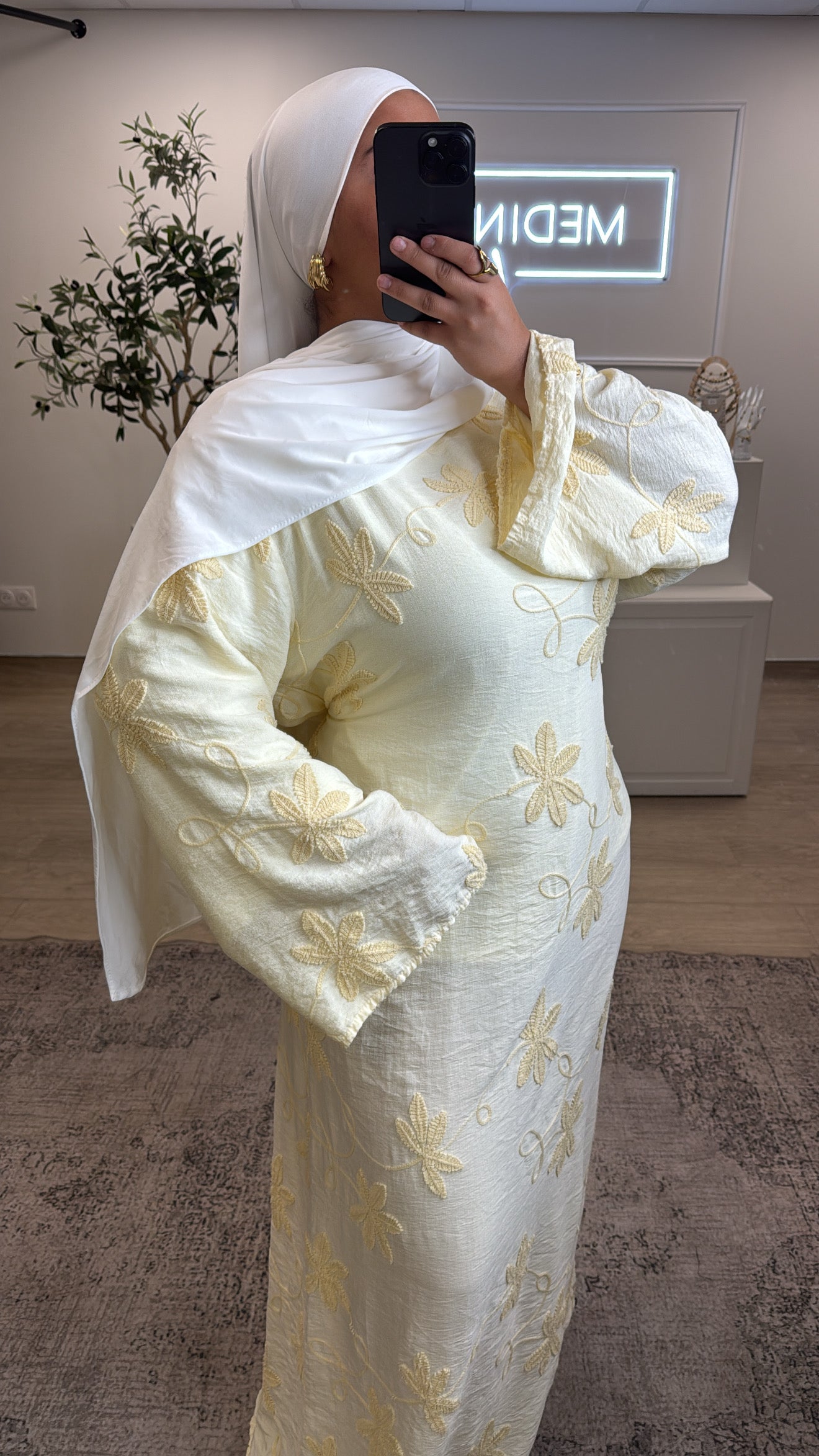 ROBE FLEUR SAMIA [ jaune ]