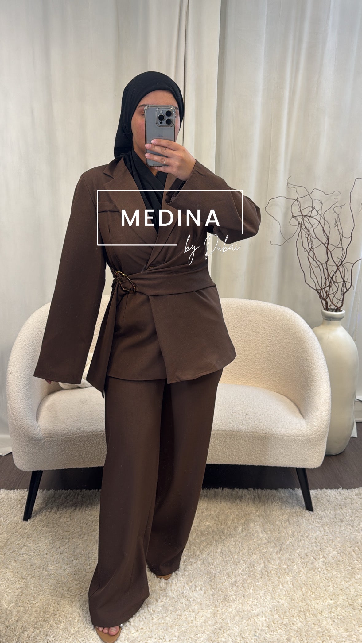 Ensemble Blazer Abla [ marron ]