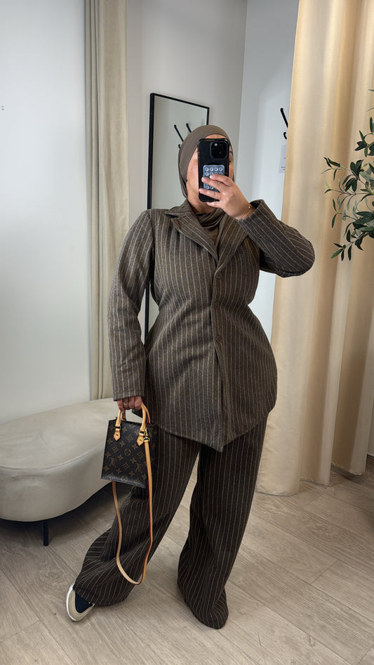 ENSEMBLE BLAZER IZYA [ choco ]