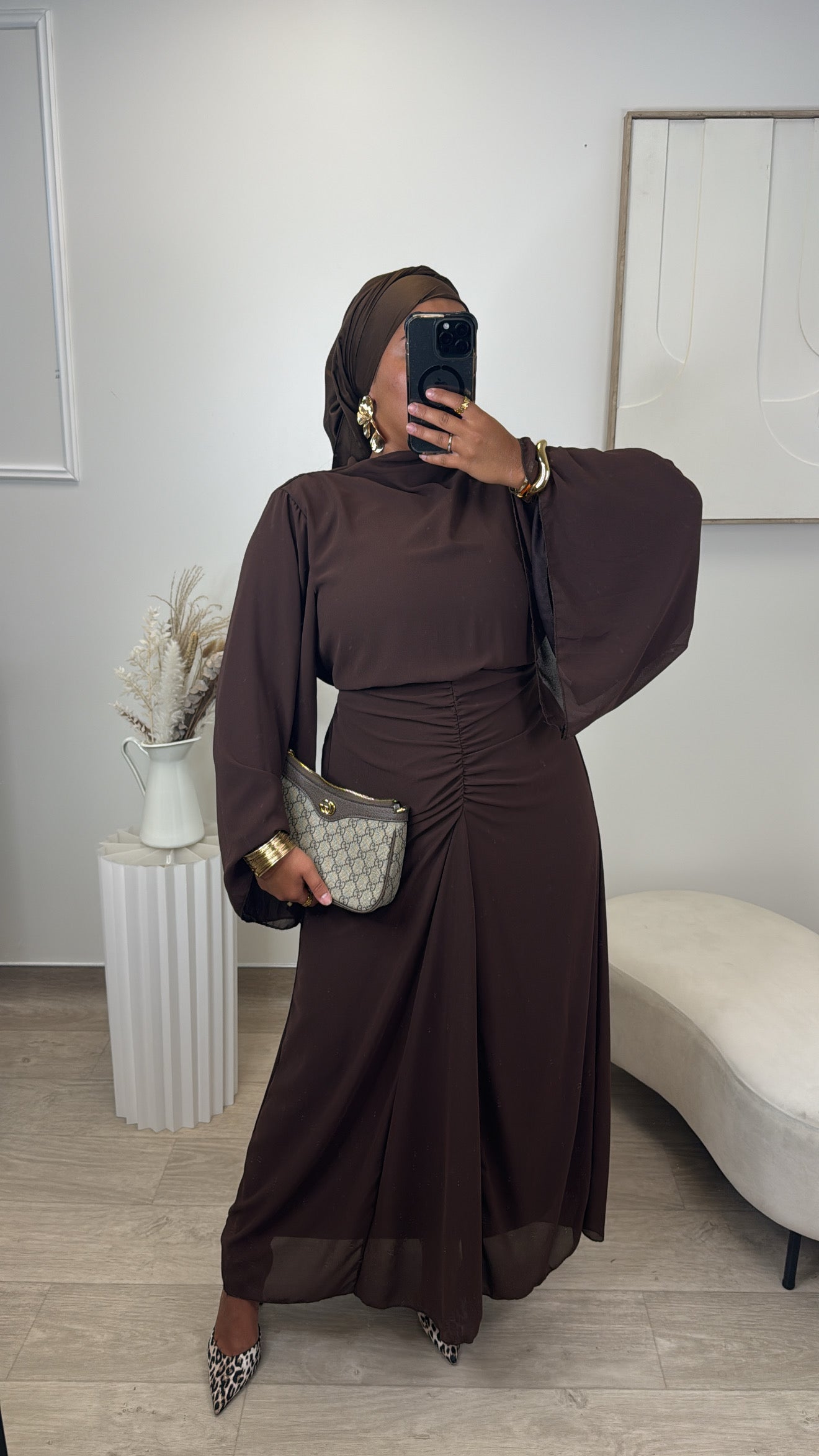 Robe Cintré Mira [ marron ]