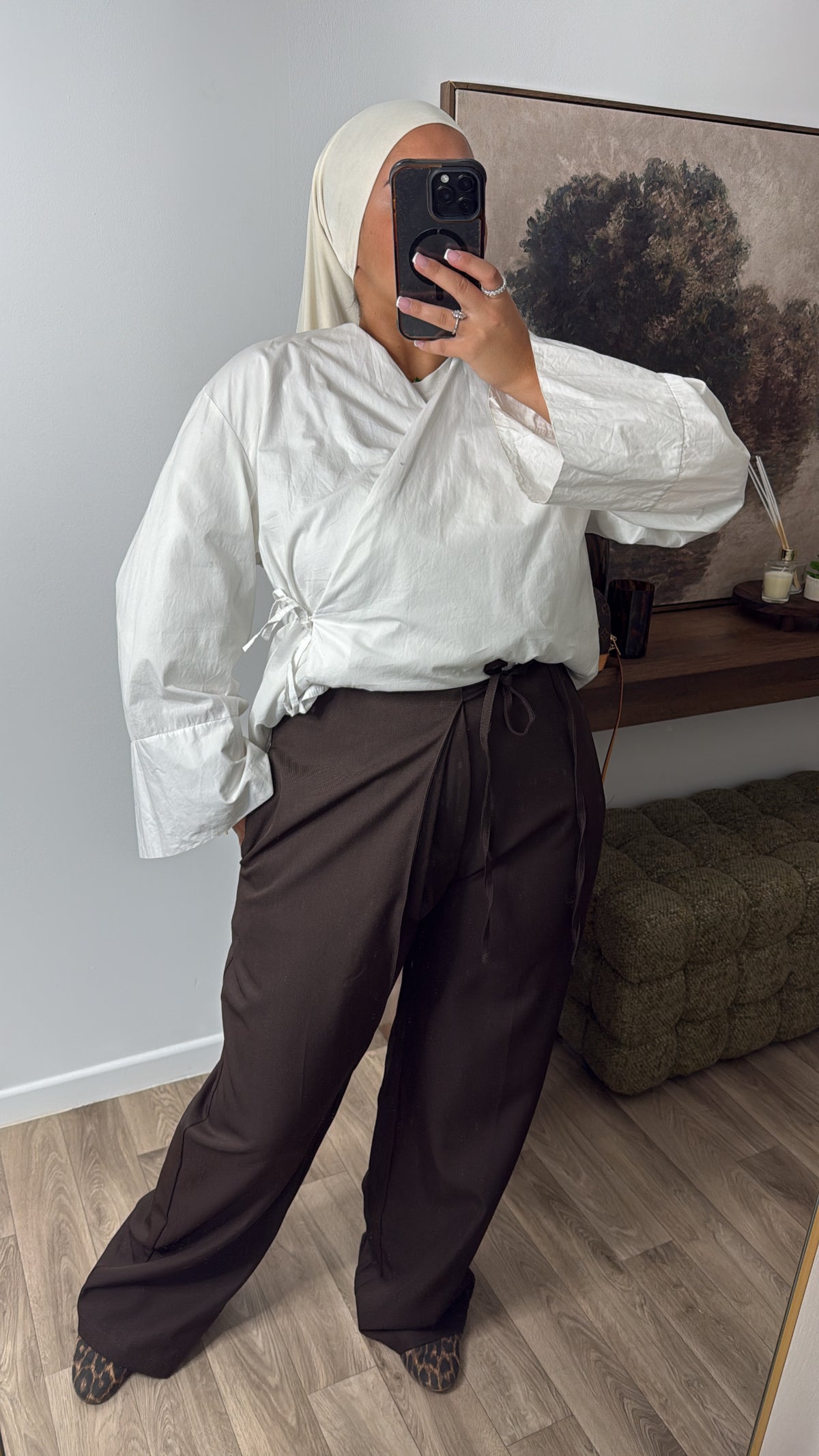 PANTALON CROISÉ [ choco ]