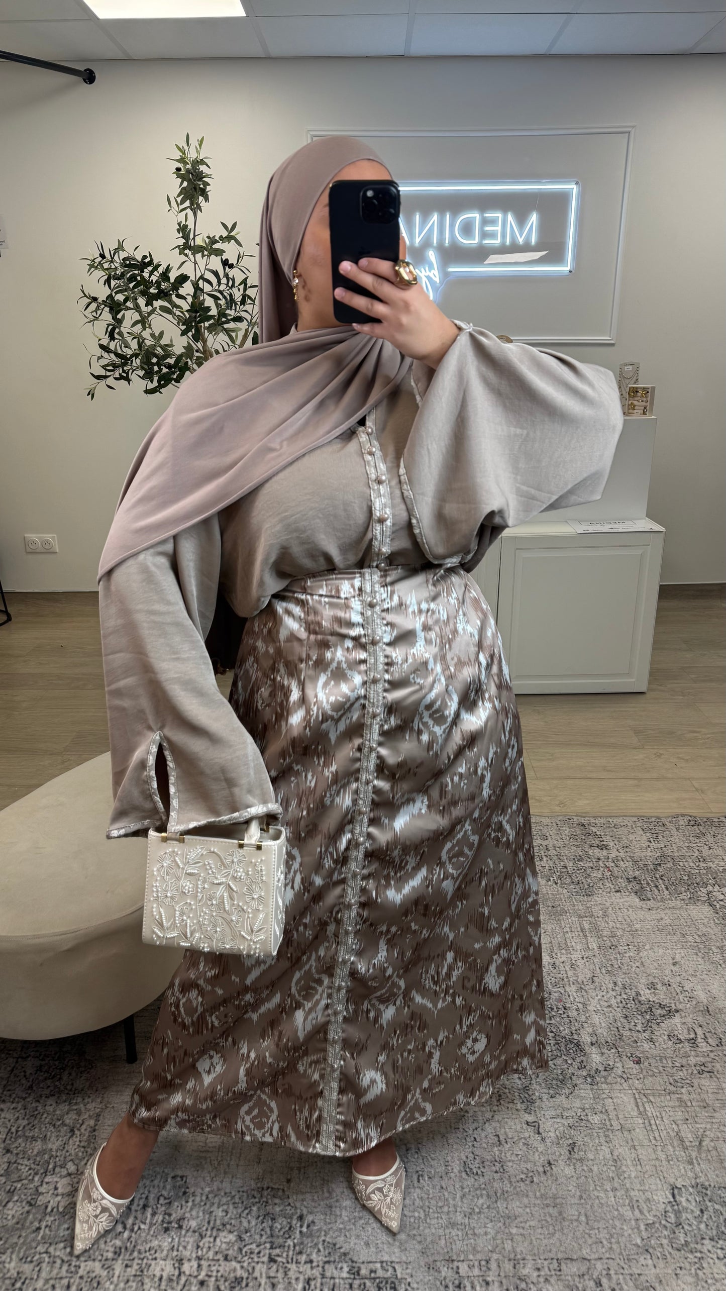 ENSEMBLE IMPRIMER [ taupe ]