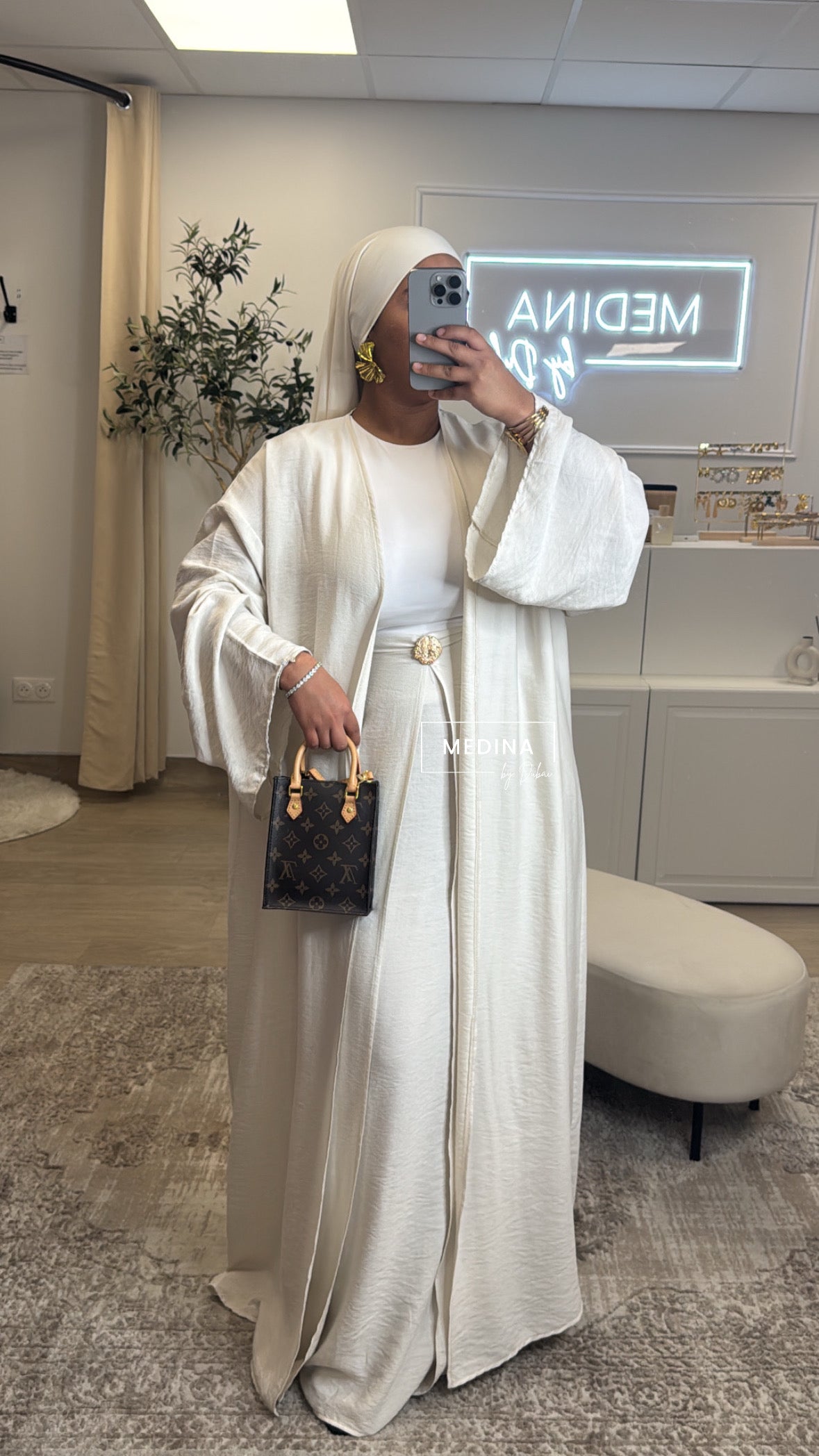 Ensemble Kimono Nour [ crème ]